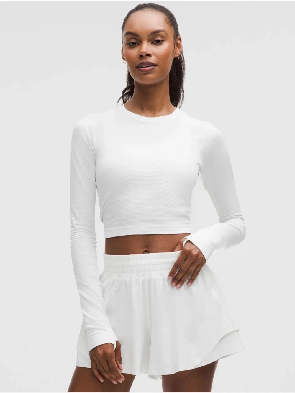 Lululemon Swiftly Tech Cropped Long Sleeve 2.0. NWT Size 6 - Picture 1 of 7